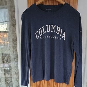 Columbia Dark Blue Long Sleeve Shirt